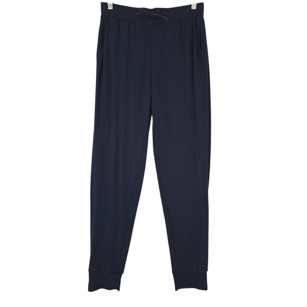 Cozy Earth Bamboo Joggers Women Medium Navy Blue Viscose Blend Lounge Pants Cozy